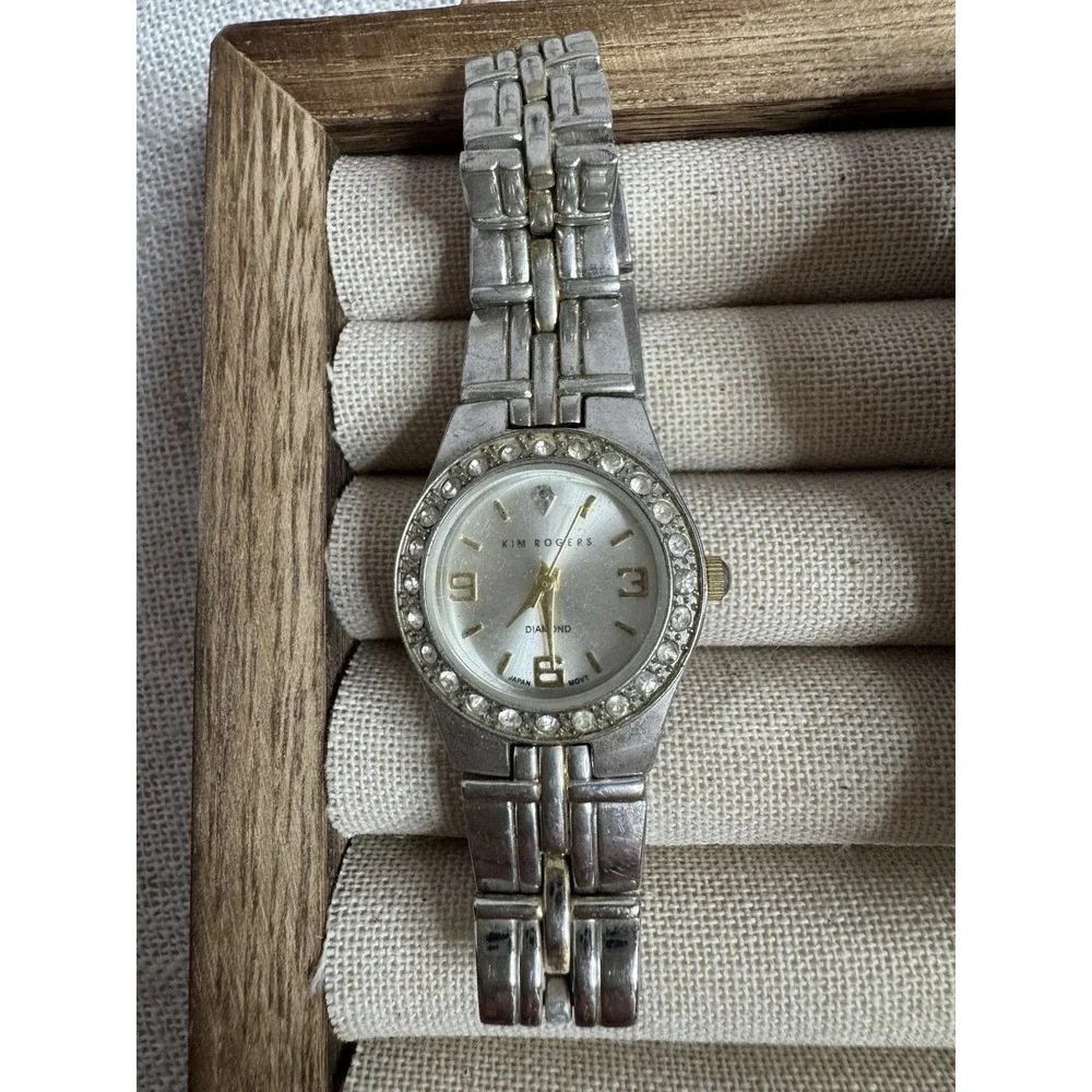 Lot of 5 Vintage Women's Watches Caravelle Bulova Fossil Anne Klein‎ Diamond Kim
